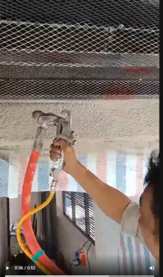 Thi công vữa chống cháy